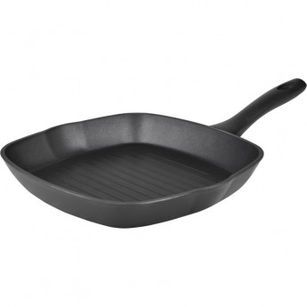 Сковорода-гриль с желобками для слива RONDELL 28х28х4,1 см Сковорода-гриль с желобками для слива RONDELL 28х28х4,1 см